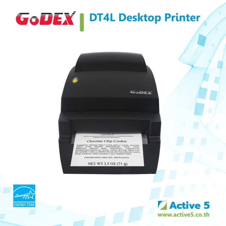 GoDEX DT4L Desktop Printer - Active 5 Company, Label Printer, Barcode ...